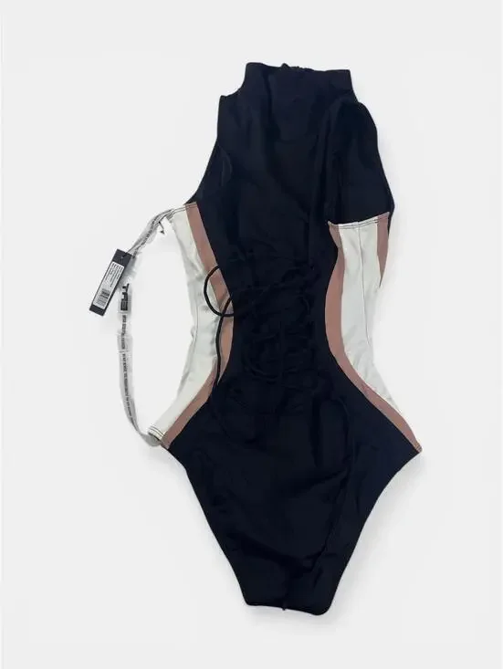 TA3 Surfy Sculpt Swimsuit Black Rose White M Short - Picture 4 of 5